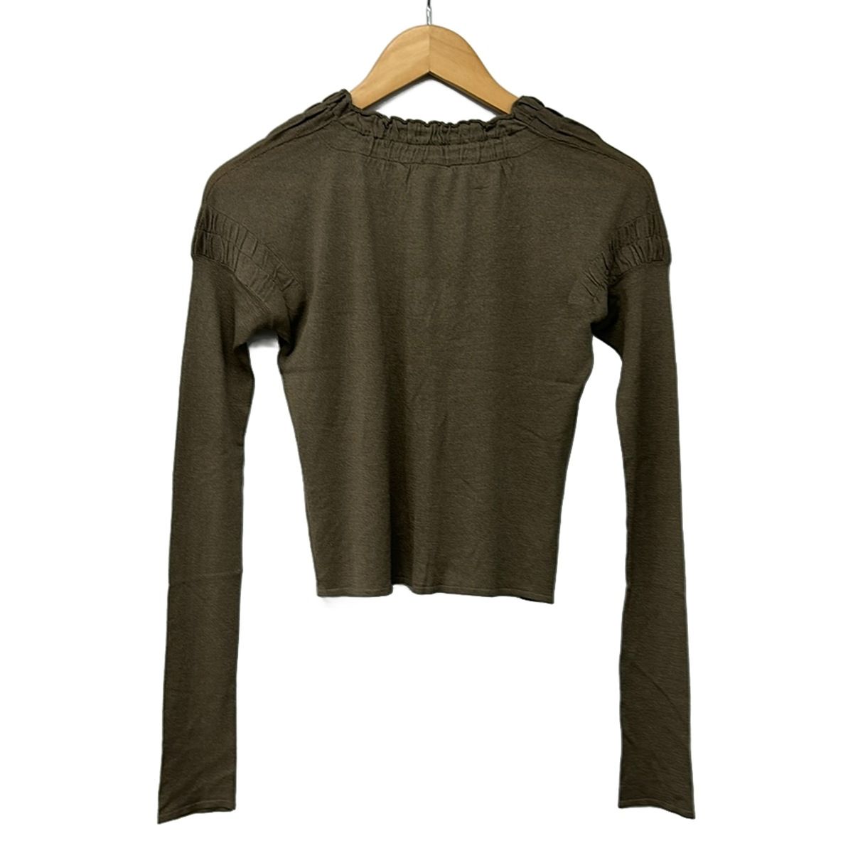 Gucci Long Sleeve Top Greige XS — view 2