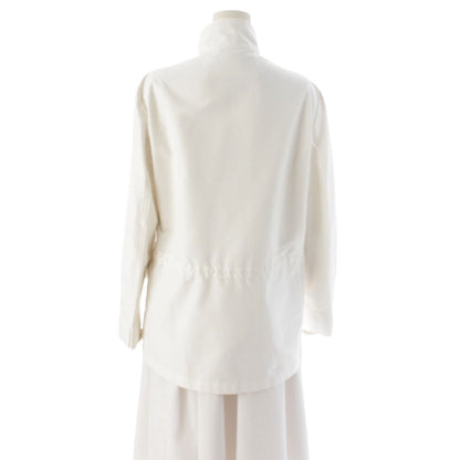 Loro Piana Polyester Stand Collar Zip Up Jacket White 44 — view 4