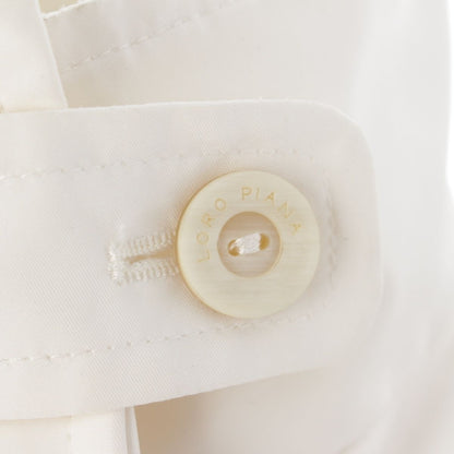 Loro Piana Polyester Stand Collar Zip Up Jacket White 44 — view 7
