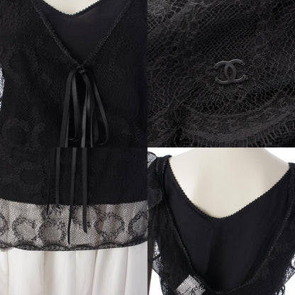 Chanel 05P Lace Coco Camisole Top Black 40 — view 8