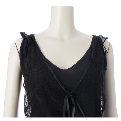 Chanel 05P Lace Coco Camisole Top Black 40 — view 5