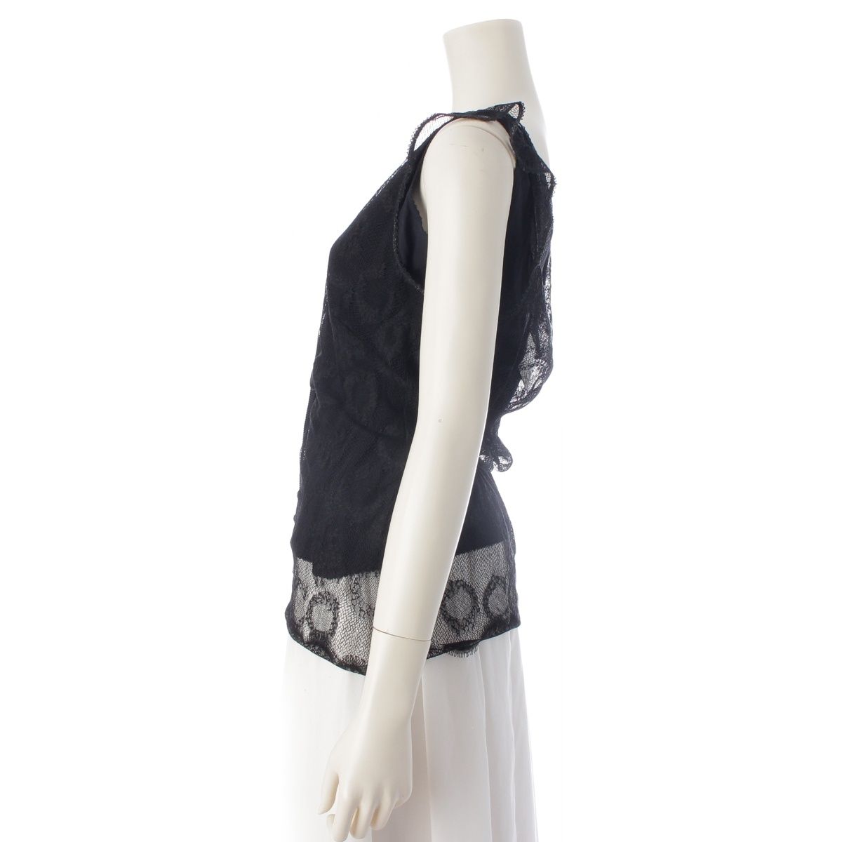 Chanel 05P Lace Coco Camisole Top Black 40 — view 3