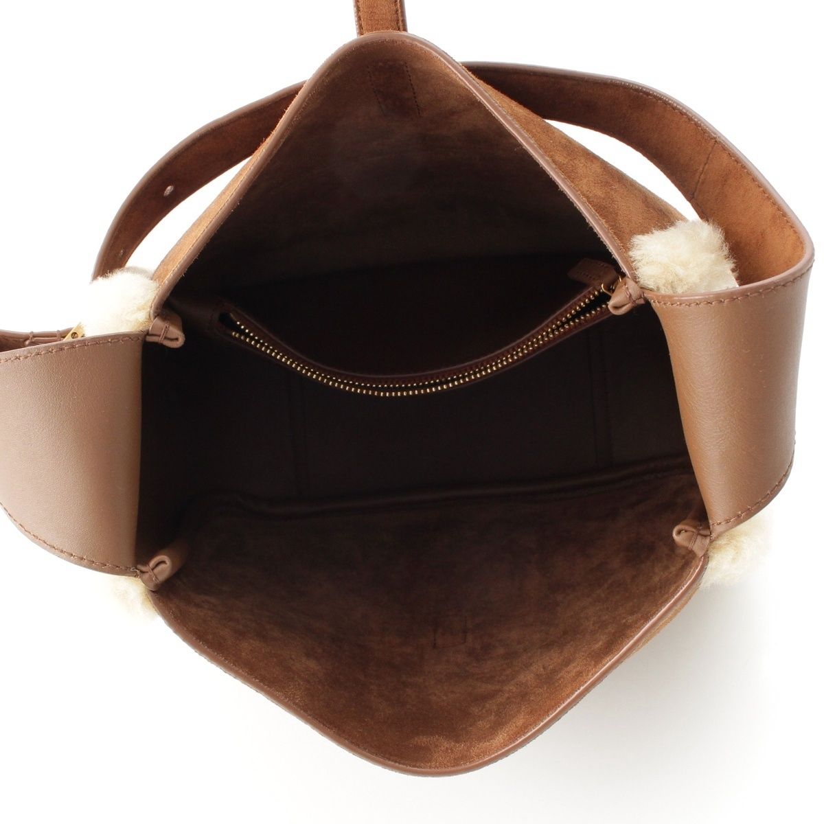 Saint Laurent le Cassette Small Le 5 A 7 Small Suede Shearling Fleece Hobo — view 7