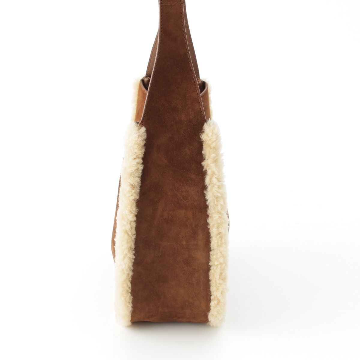 Saint Laurent le Cassette Small Le 5 A 7 Small Suede Shearling Fleece Hobo — view 4