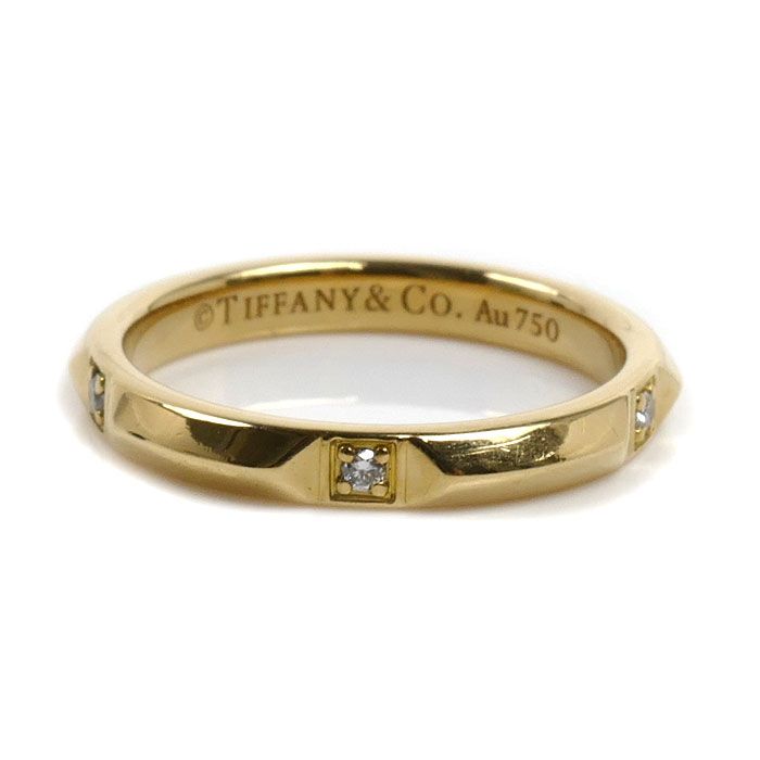 Tiffany & Co 18k Yellow Gold True Band Diamond Ring — view 3