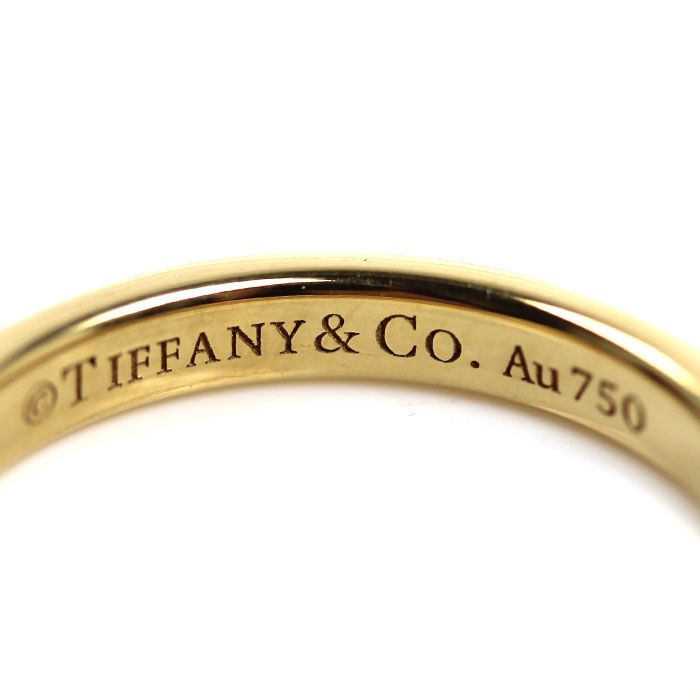 Tiffany & Co 18k Yellow Gold True Band Diamond Ring — view 5