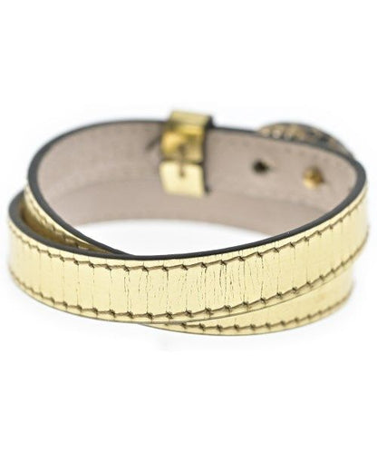 Bvlgari Serpenti Leather Bracelet Bangle — view 2