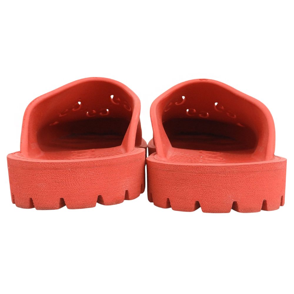 Gucci Cutout GG Rubber Slip-on Sandals Shoes Red 10 — view 5