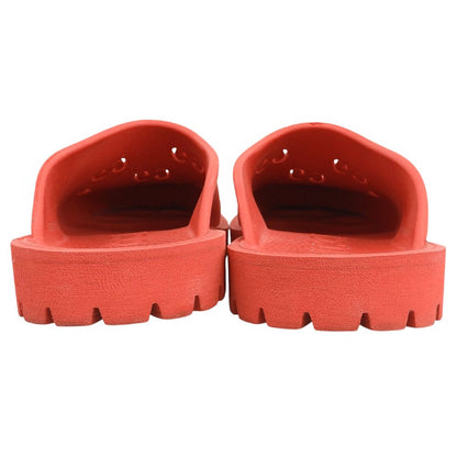Gucci Cutout GG Rubber Slip-on Sandals Shoes Red 10 — view 5