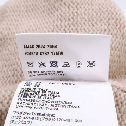 Prada Wool Cashmere Crew Neck Knit Sweater 40 — view 7
