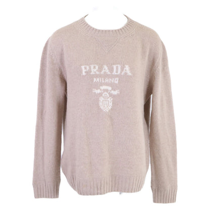 Prada Wool Cashmere Crew Neck Knit Sweater 40