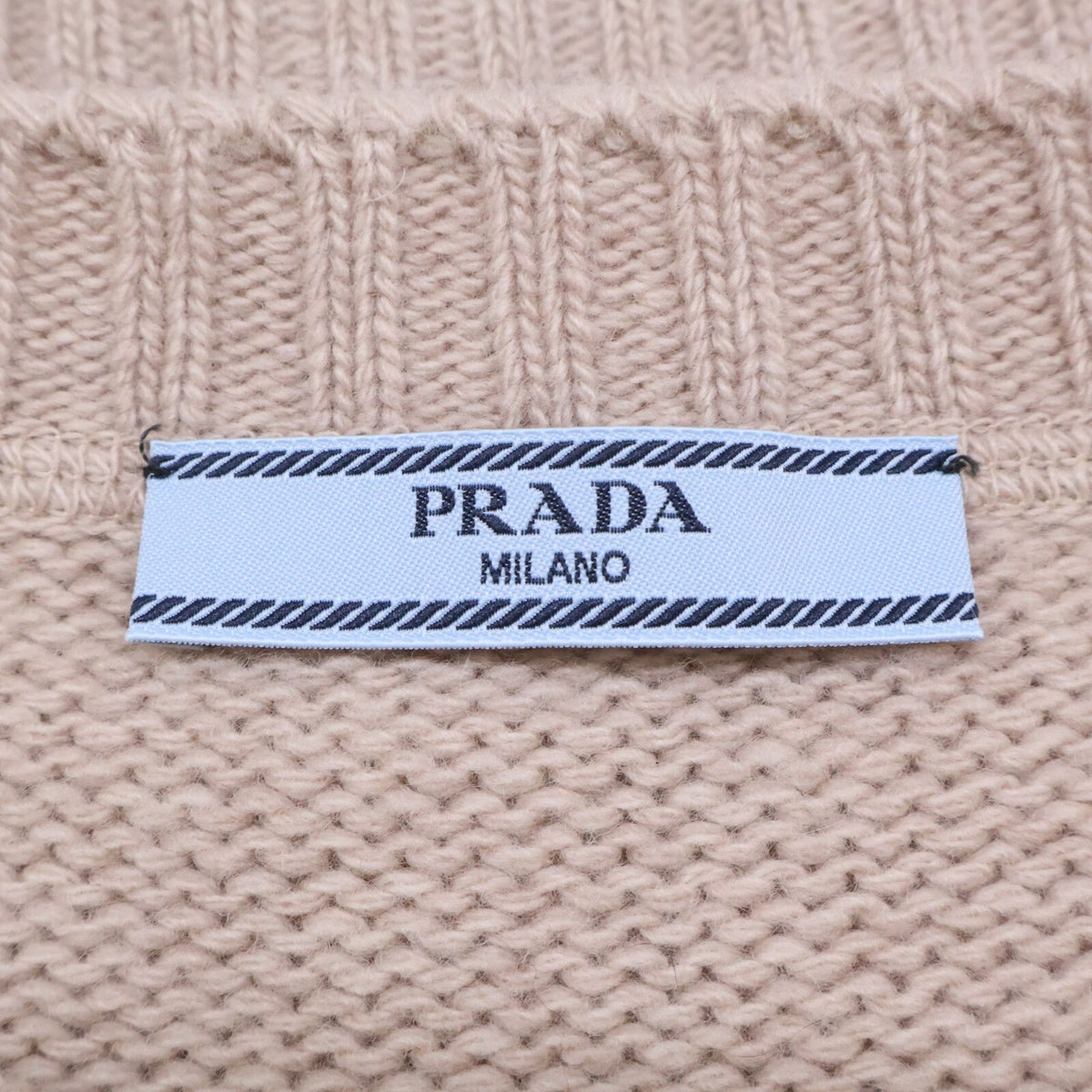 Prada Wool Cashmere Crew Neck Knit Sweater 40 — view 5