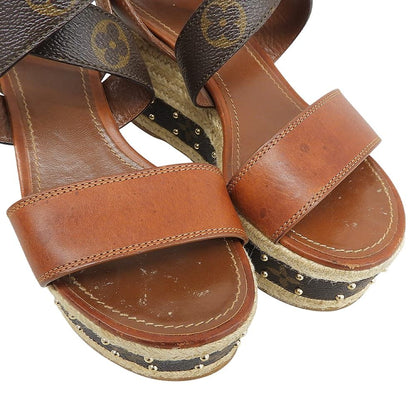 Louis Vuitton Boundary Line Sandals Shoes Brown — view 3