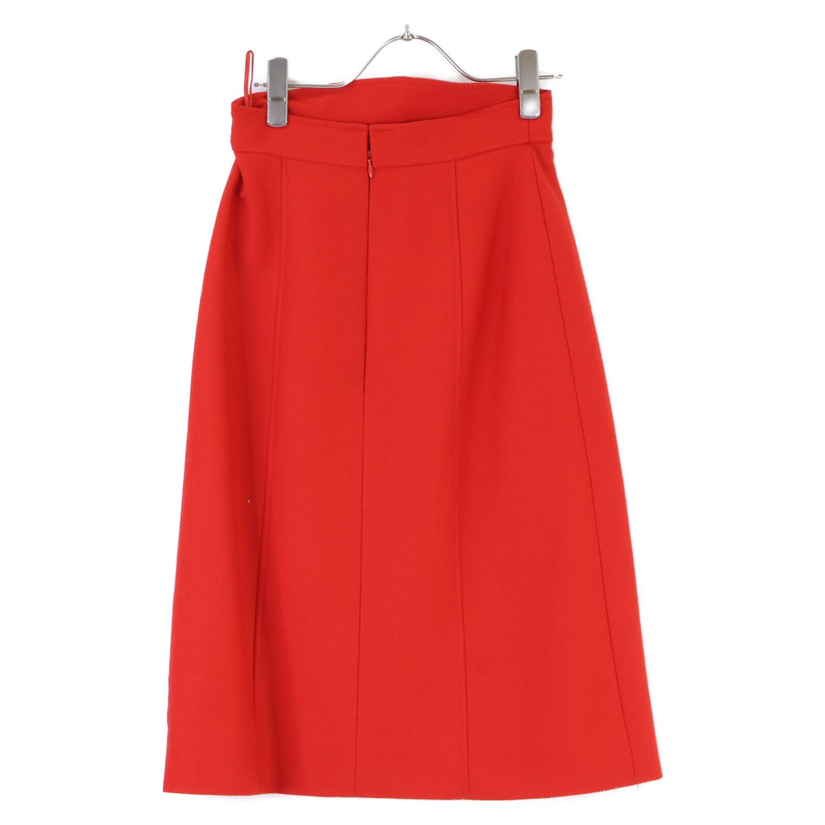 Chanel Wool Mademoiselle Button Collarless Jacket Skirt Set 36 — view 6