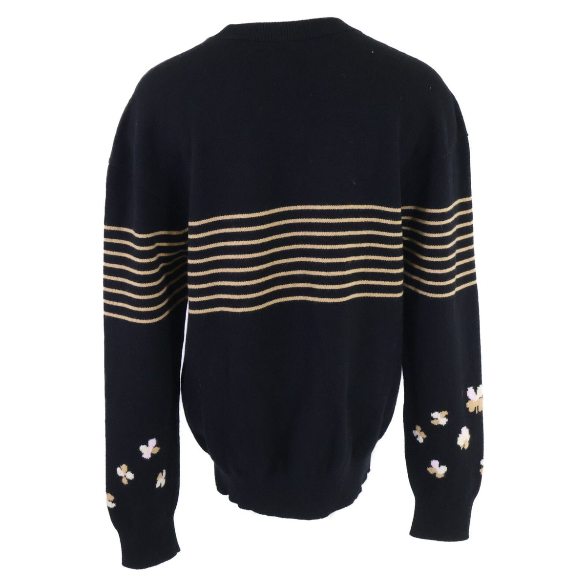 Chanel 24P Cashmere CC Logo Clover Crew Neck Knit Sweater 40 — view 2