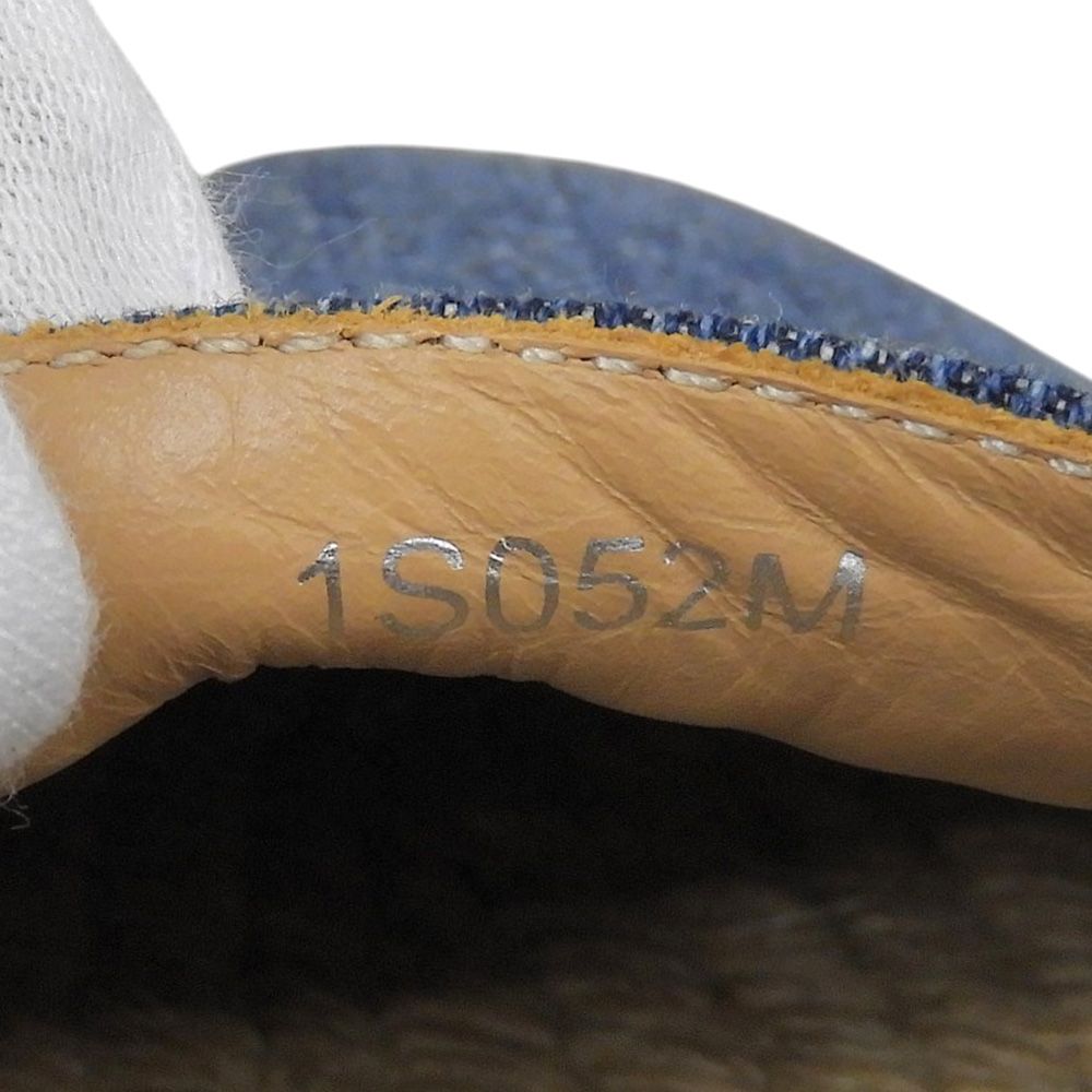Prada Denim Logo Espadrilles Slip-on Shoes Blue — view 6
