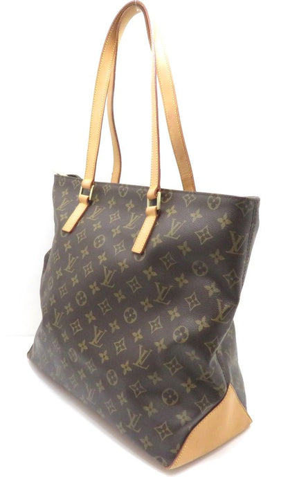 Louis Vuitton Cabas Mezzo Monogram Tote Bag Canvas Brown — view 2