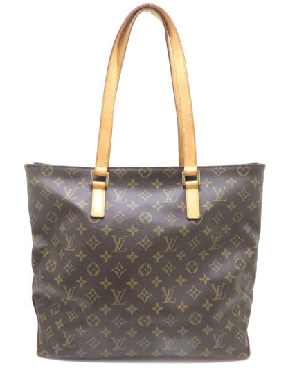 Louis Vuitton Cabas Mezzo Monogram Tote Bag Canvas Brown