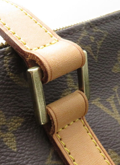 Louis Vuitton Cabas Mezzo Monogram Tote Bag Canvas Brown — view 8