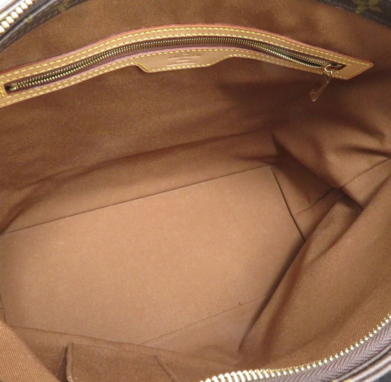 Louis Vuitton Cabas Mezzo Monogram Tote Bag Canvas Brown — view 5