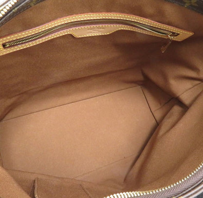 Louis Vuitton Cabas Mezzo Monogram Tote Bag Canvas Brown — view 5