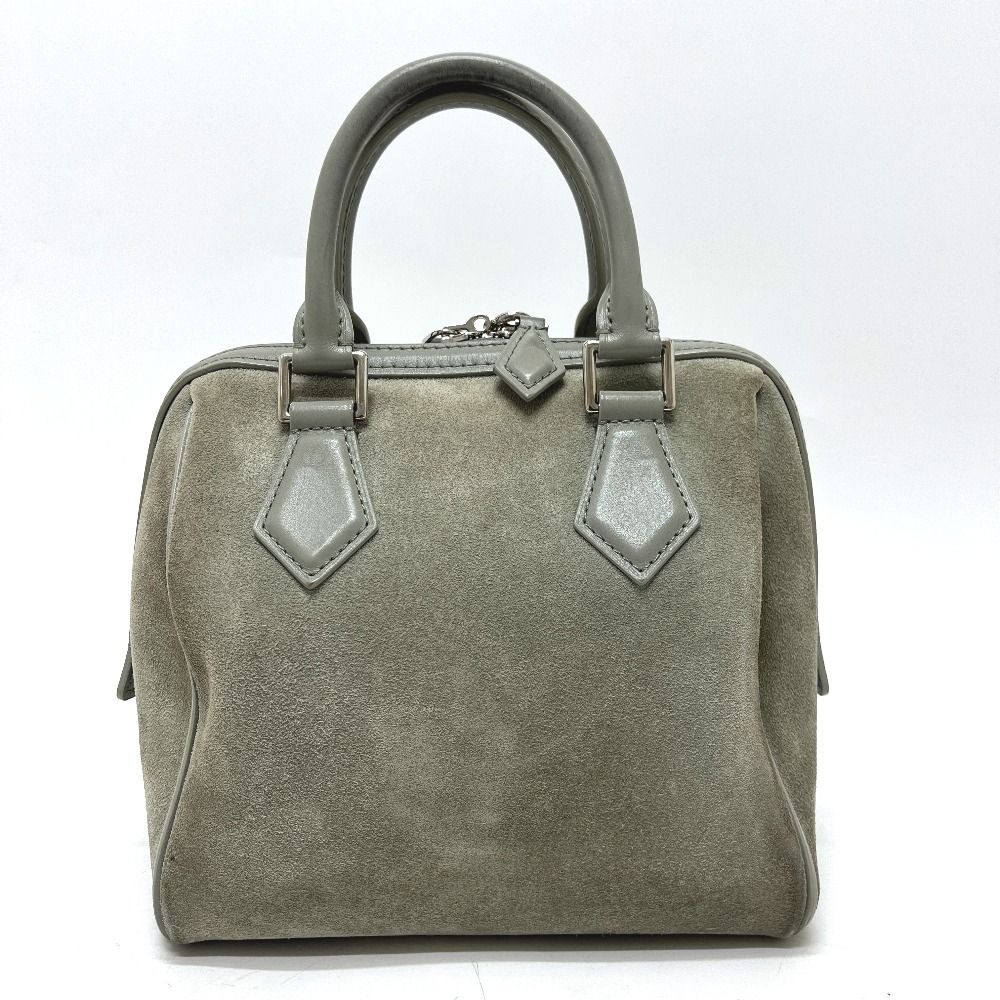 Louis Vuitton Handbag Speedy Cube PM Illusion Line Suede Gray — view 2