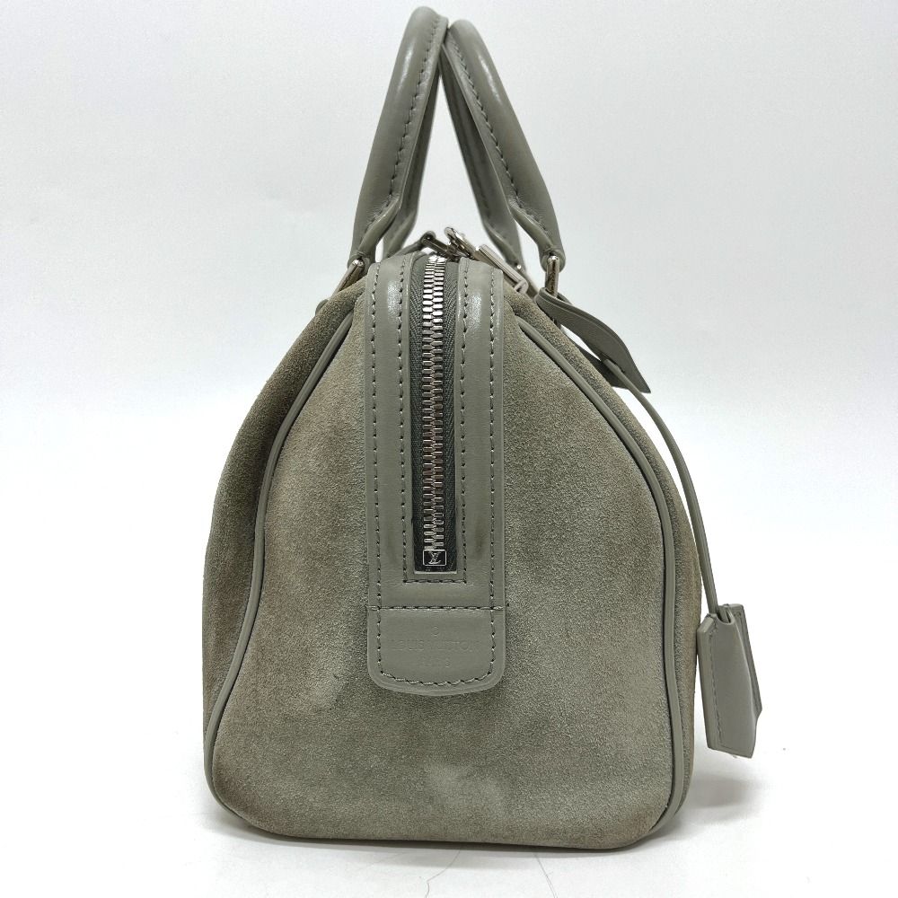 Louis Vuitton Handbag Speedy Cube PM Illusion Line Suede Gray — view 4