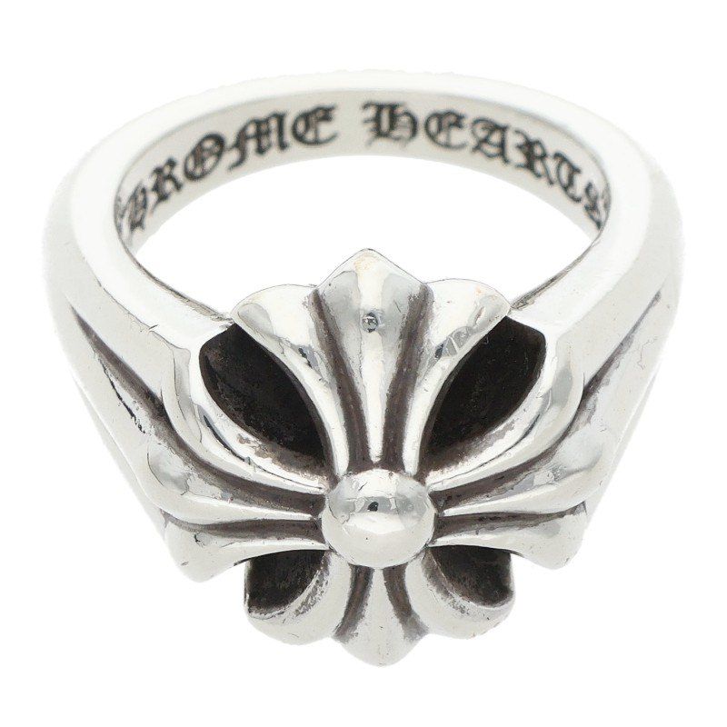 Chrome Hearts Cutout CH Plus Small Silver Ring