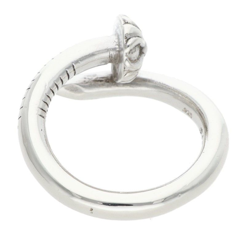 Chrome Hearts Nail Crsball Cross Ball Silver Ring — view 2