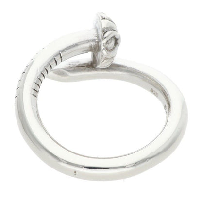 Chrome Hearts Nail Crsball Cross Ball Silver Ring — view 2