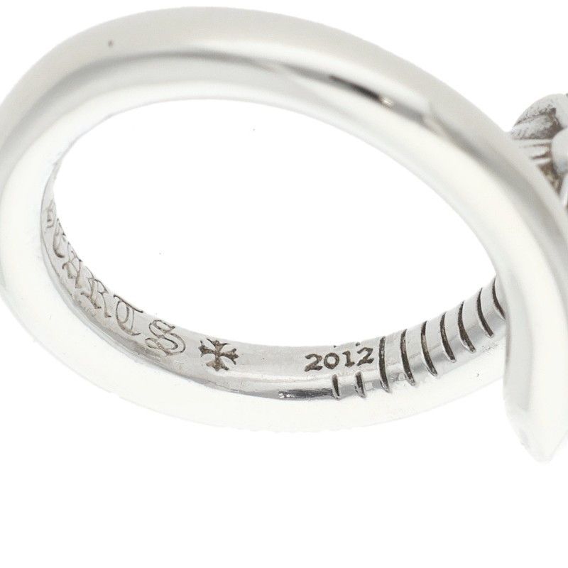 Chrome Hearts Nail Crsball Cross Ball Silver Ring — view 4