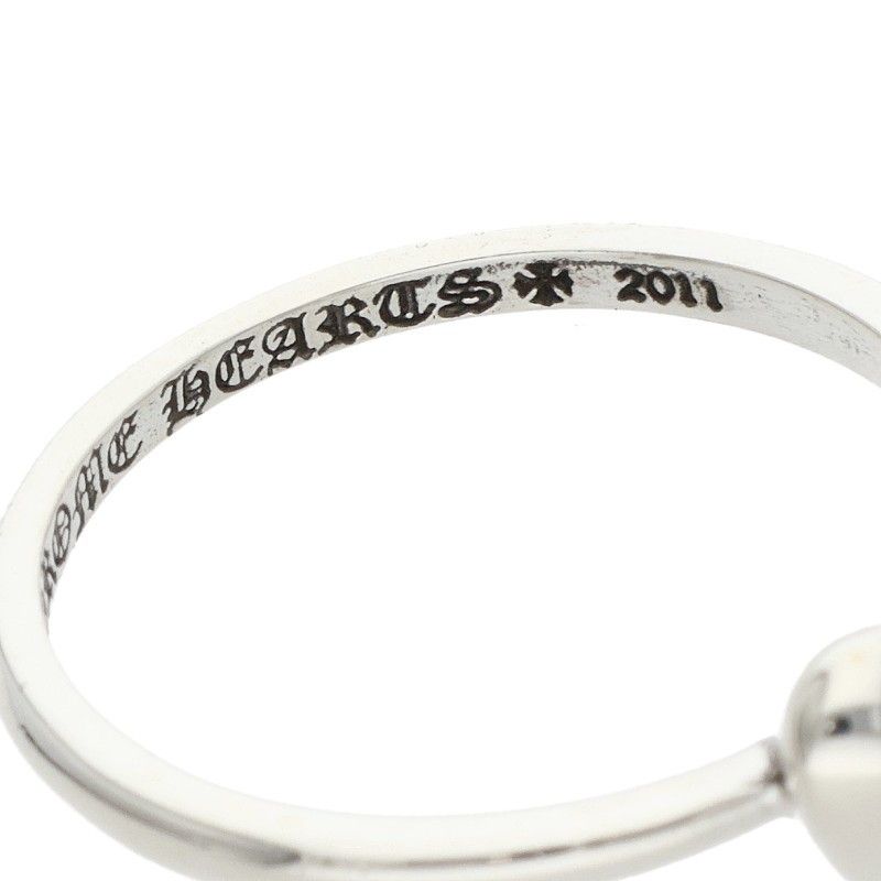 Chrome Hearts Bubblgm Heart Bubblegum Silver Ring — view 4
