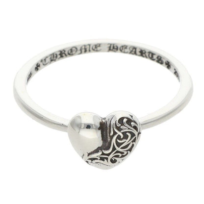 Chrome Hearts Bubblgm Heart Bubblegum Silver Ring