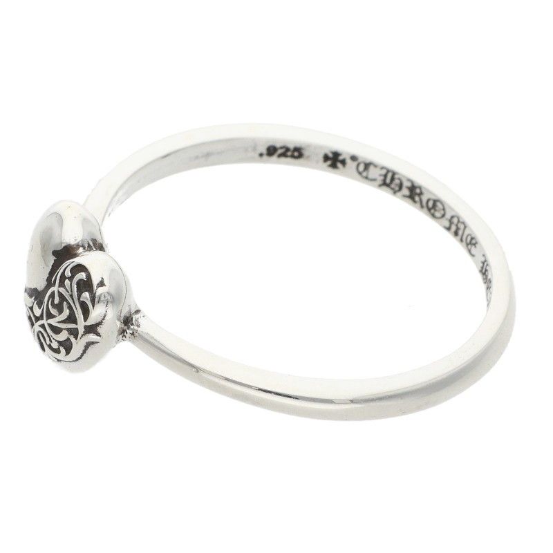 Chrome Hearts Bubblgm Heart Bubblegum Silver Ring — view 5