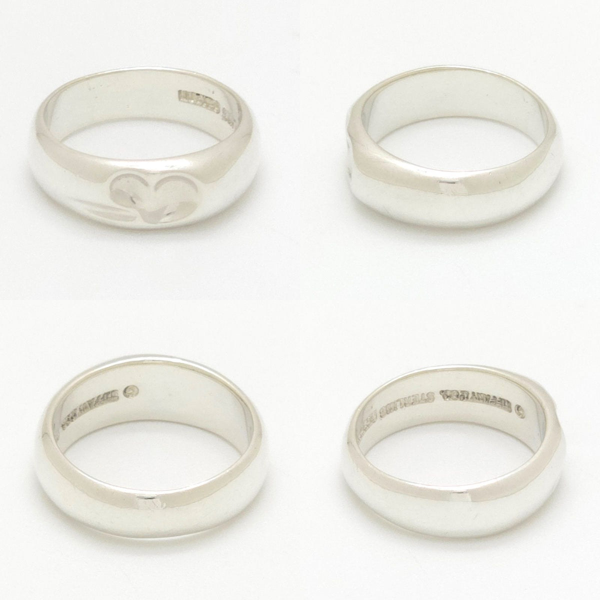 Tiffany & Co Elsa Peretti Curved Heart Ring Sterling Silver — view 3