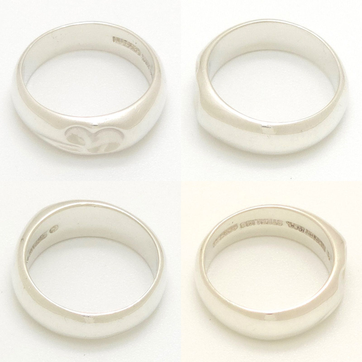 Tiffany & Co Elsa Peretti Curved Heart Ring Sterling Silver — view 4