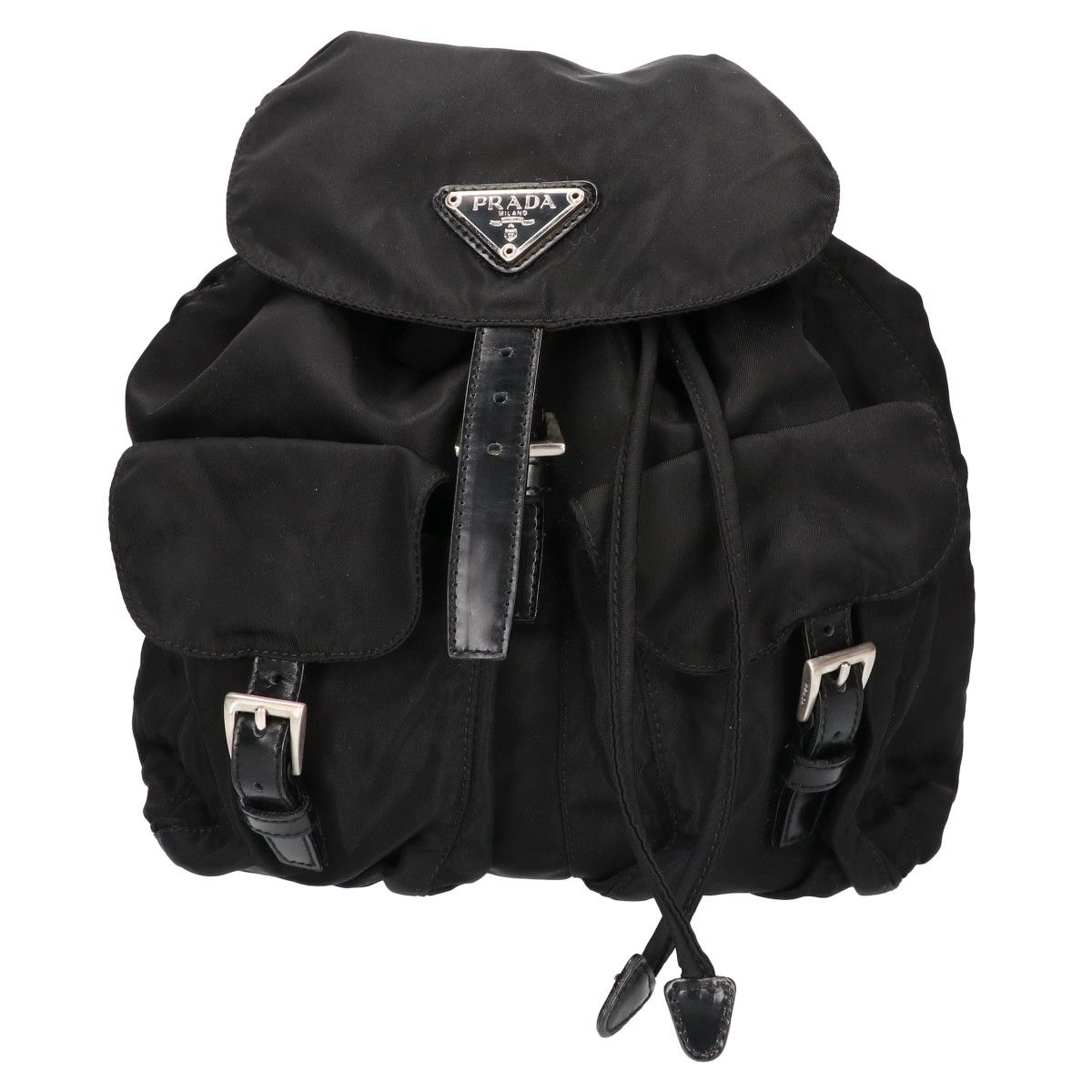 Prada Nylon Triangle Logo Mini Backpack