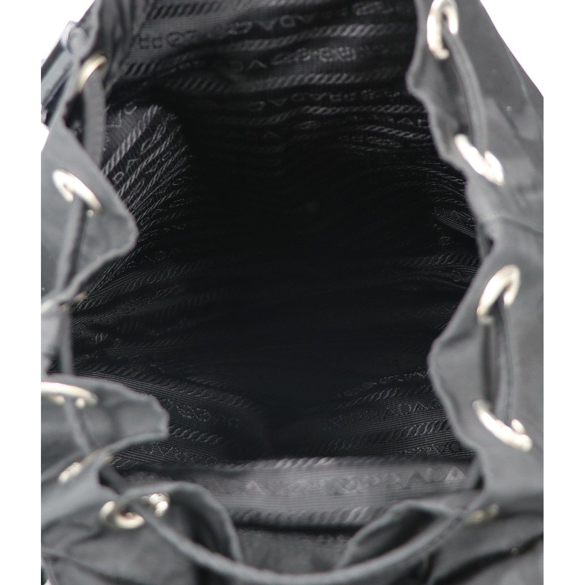Prada Nylon Triangle Logo Mini Backpack — view 6
