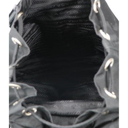 Prada Nylon Triangle Logo Mini Backpack — view 6