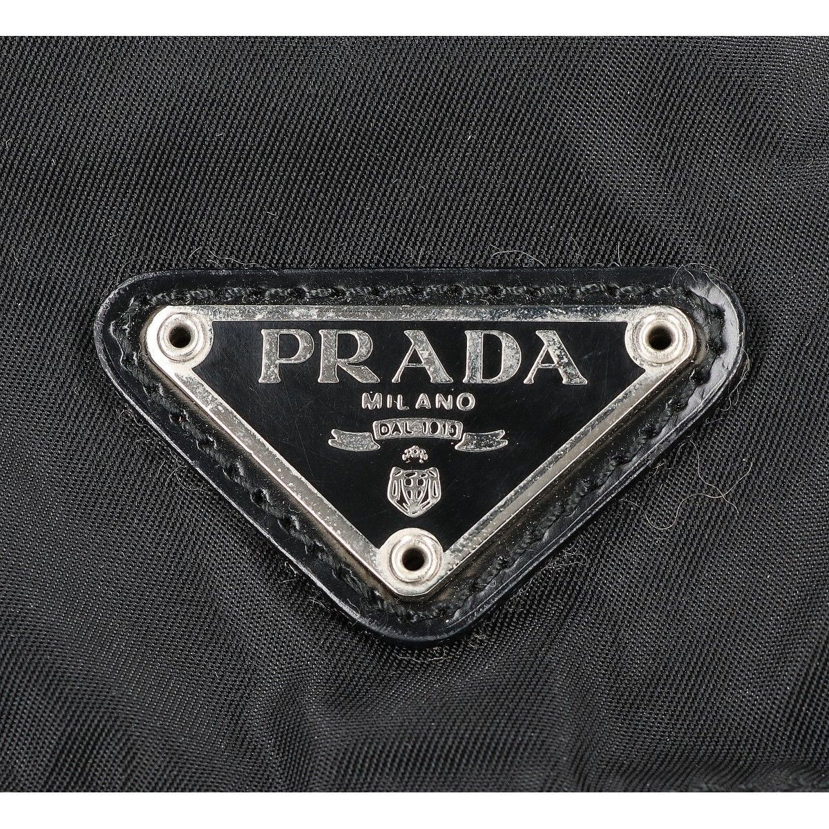 Prada Nylon Triangle Logo Mini Backpack — view 5