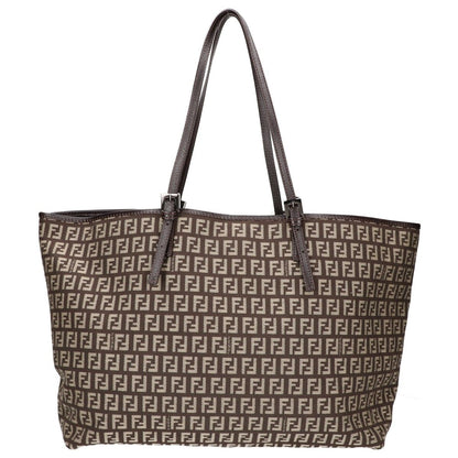 Fendi Zucchino Leather Handle Canvas — view 4
