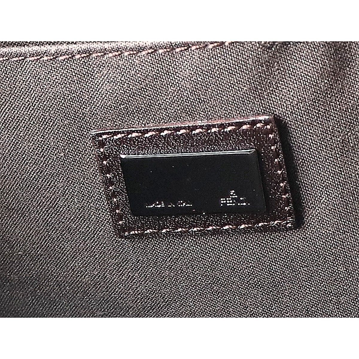 Fendi Zucchino Leather Handle Canvas — view 8