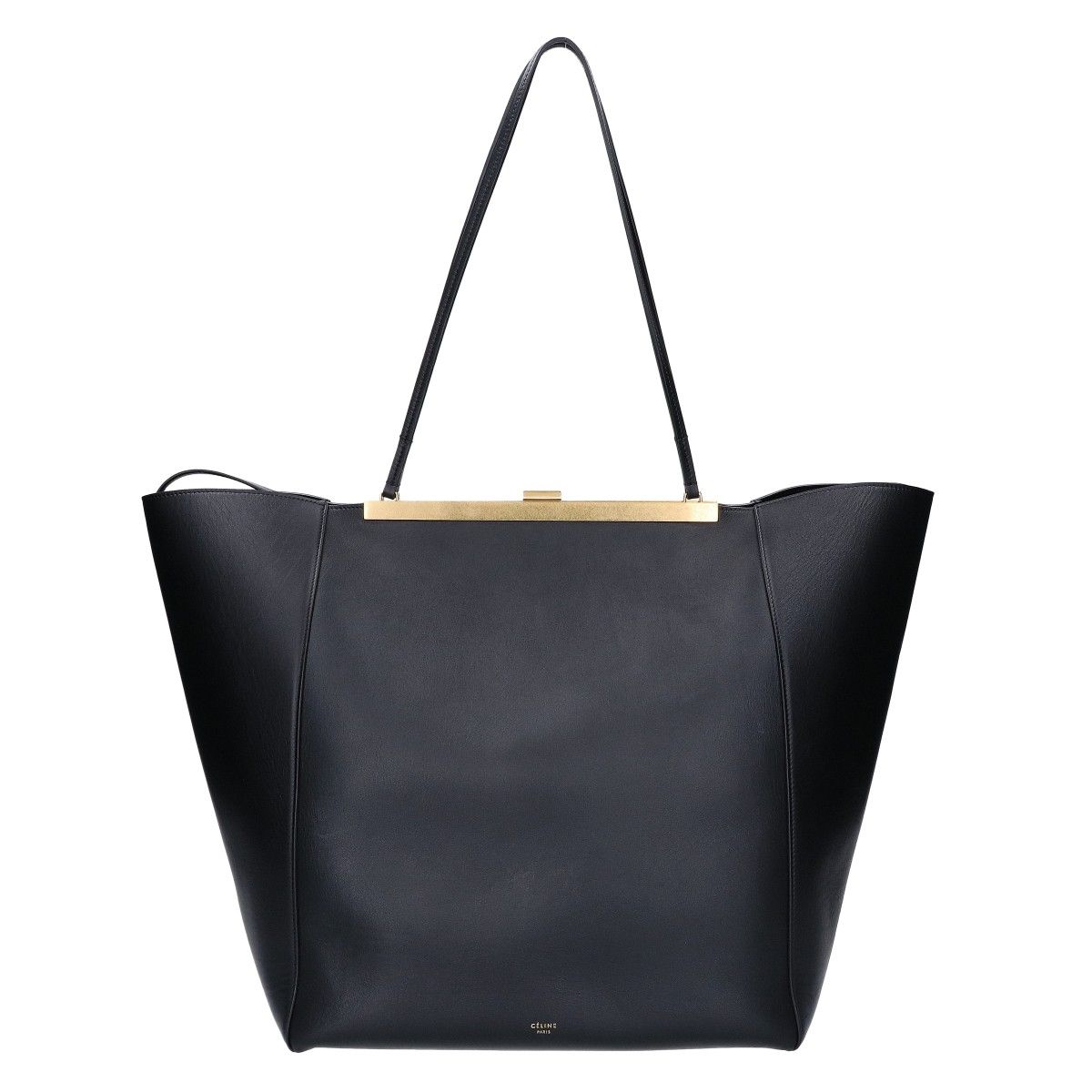 Celine Phoebe Philo Era Leather Cabas Clasp