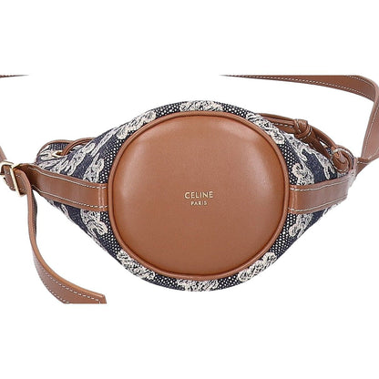 Celine Triomphe Embroidery Micro Drawstring — view 5