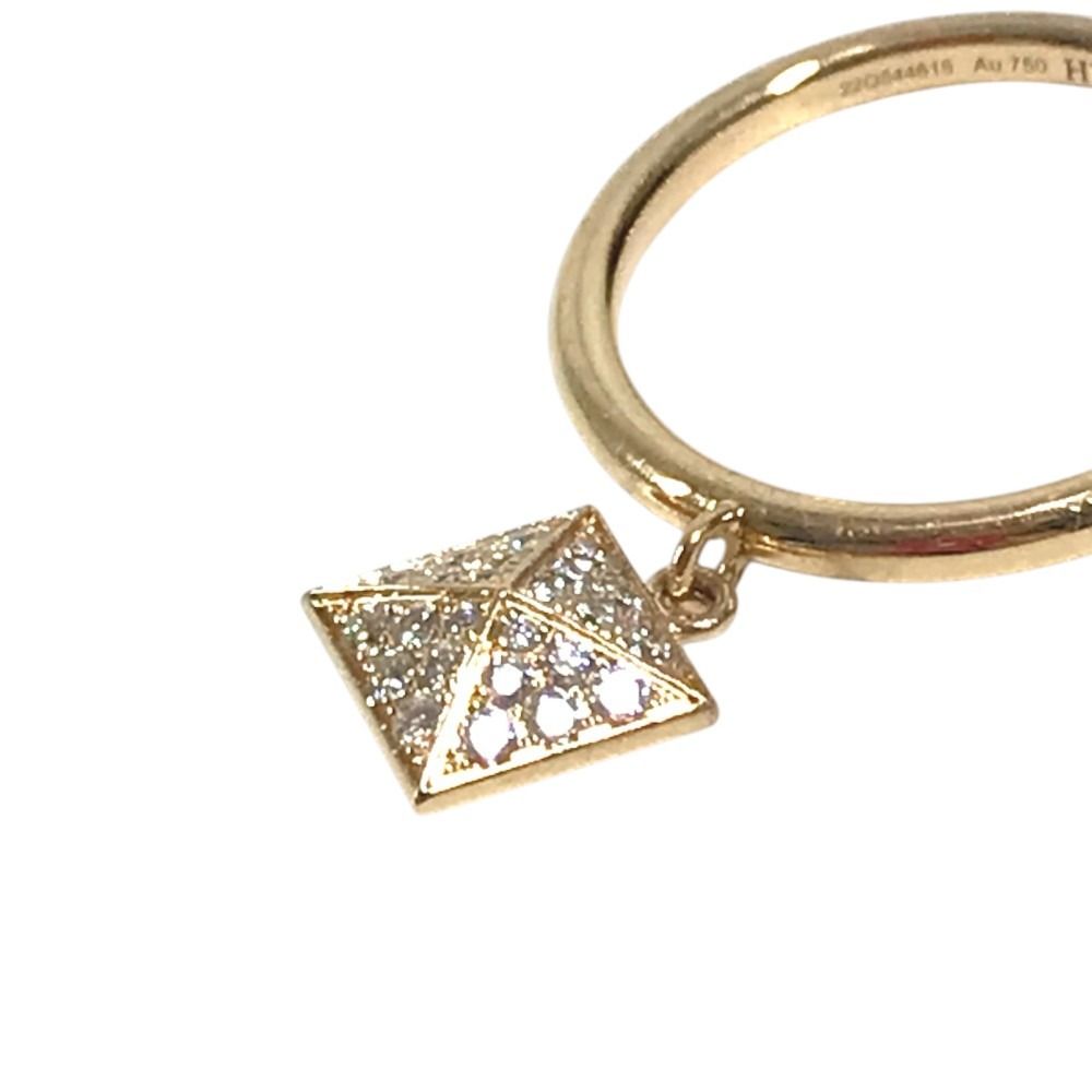 Hermes Ring Clou de H Diamond Gold — view 5