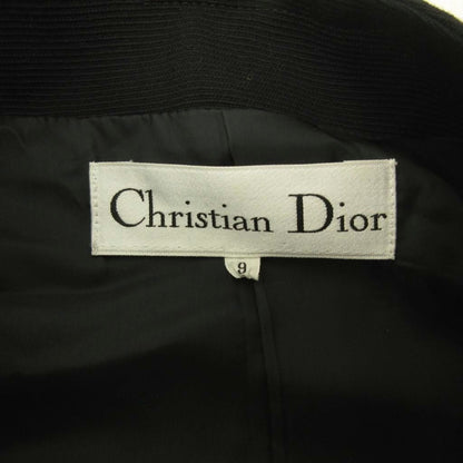 Dior Vintage Suit Set Collarless Jacket Pencil Skirt All Over Print 9 White — view 7