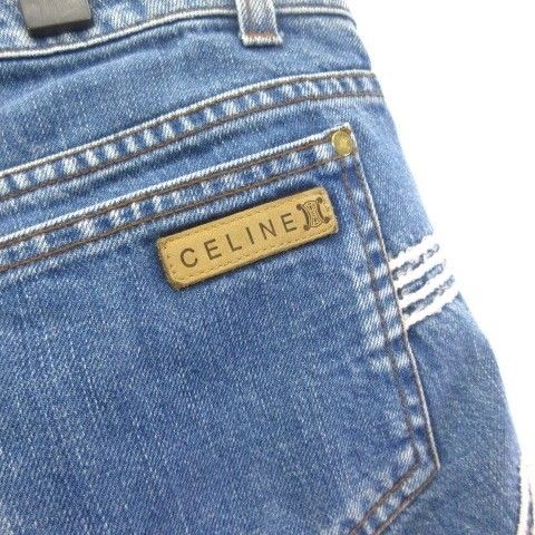 Celine Denim Pants Jeans Embroidery Blue 40 — view 5