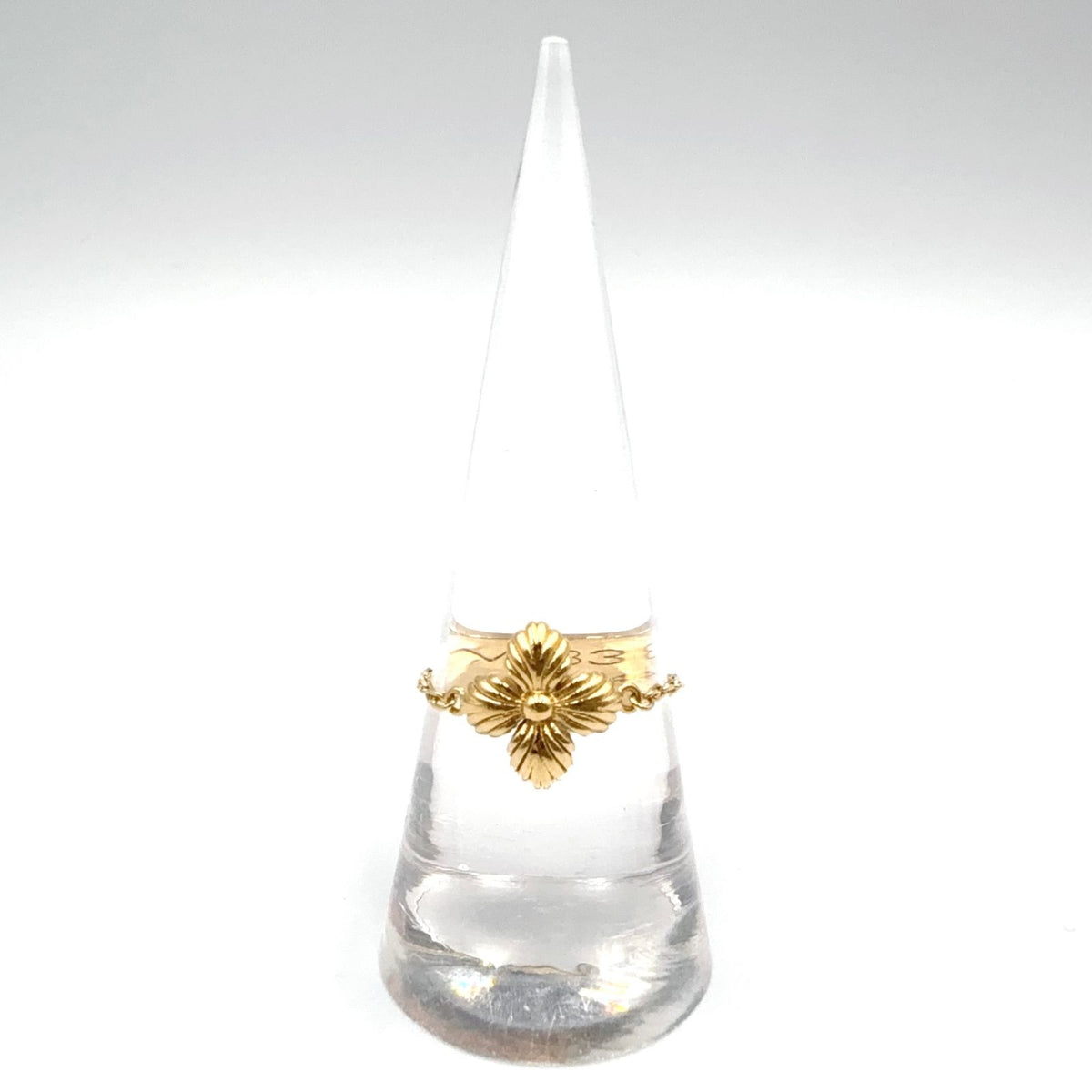 Louis Vuitton Blooming Strass Set Metal Gold Ring — view 8