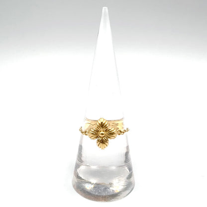 Louis Vuitton Blooming Strass Set Metal Gold Ring — view 8