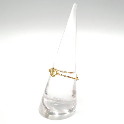 Louis Vuitton Blooming Strass Set Metal Gold Ring — view 6